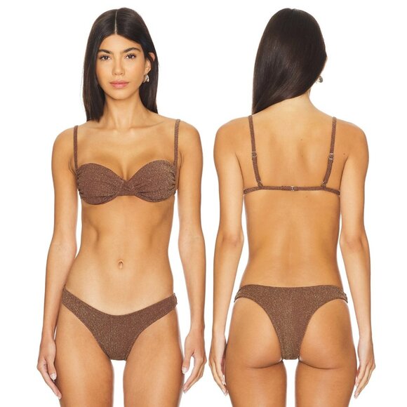 Lioness Other - Lioness Lucky Bikini Set in Chocolate Shimmer – Size Large